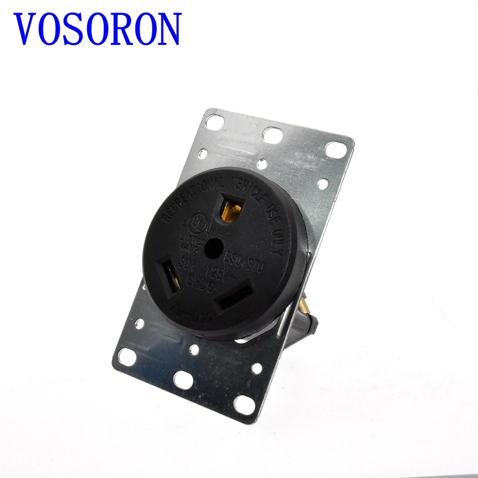 American NEMA TT-30R USA Generátor výstupu zo strany samíc RV ANTI-OFF Industrial Power Socket Inline Connector 30A