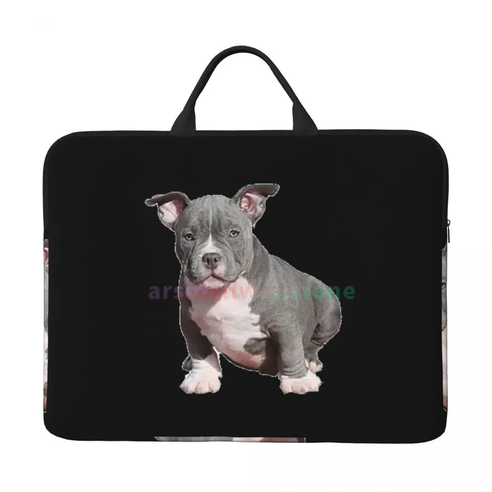 American Pit Bull Laptop Bag počítačový taška Office Cestovanie 14 -palcový voda odolný voči veľkému puzdru pre notebook