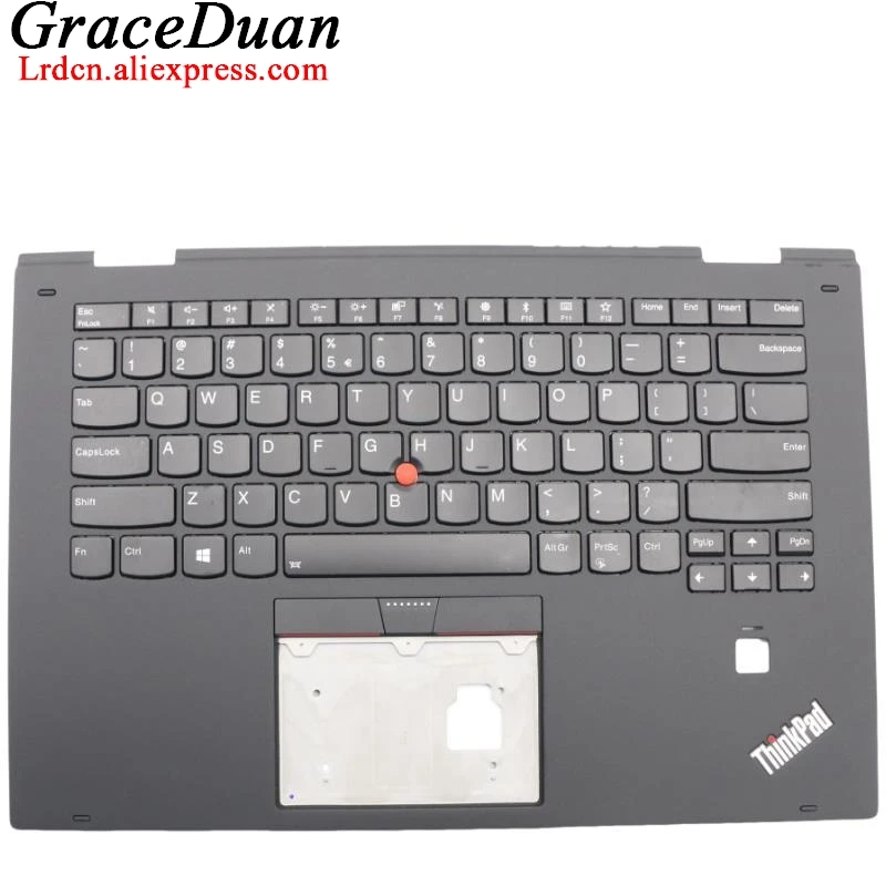Americká anglická čierna klávesnica Horný puzdro Palmrest Shell Cover pre Lenovo ThinkPad X1 Yoga 2nd Gen 2 G2 01Hy810 01Hy930 01HY850 01HY8