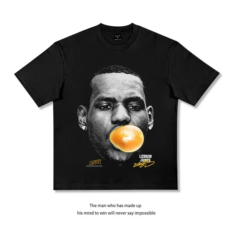 Americká futbalová hviezda s krátkym rukávom NBA James Curry Moranteo Basketball Star Harden 100% bavlnená pánske mužské tričko krátke rukávy Tops