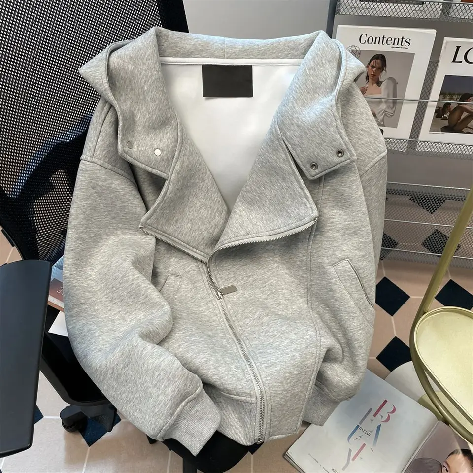 Americká jeseň a zima Muži a ženy Trendy Osobnosť lenivý štýl s kapucňou Mukina s kapucňou voľný retro cascurs top top