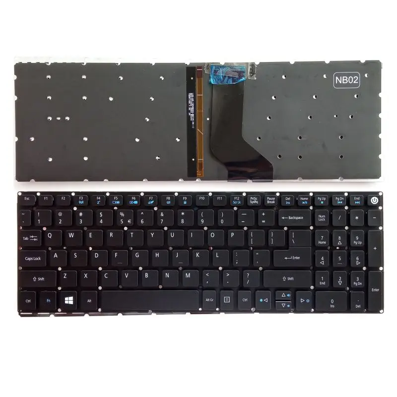 Americká klávesnica pre Acer Aspire E5-522 E5-532 E5-573 E5-722 E5-772 E5-575 E5-523 S