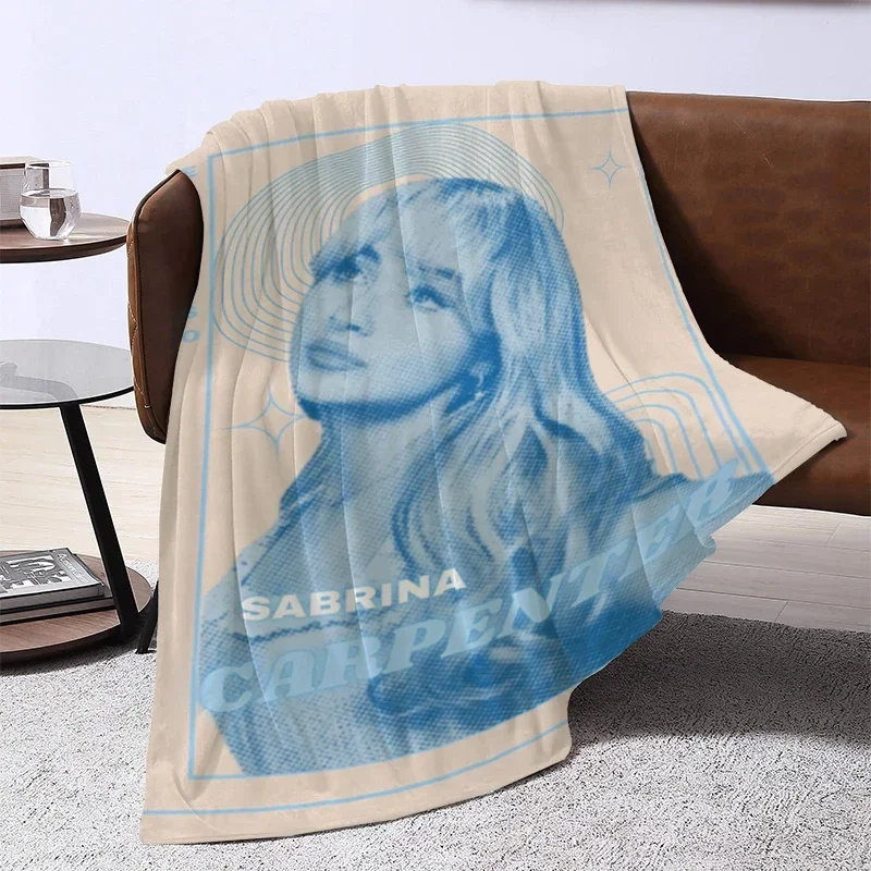 Americká speváčka Sabrina c-Carpenter detská prikrývka Fluffy Fluffy Detská posteľ Furry Winter Sofa Hrot Hrows