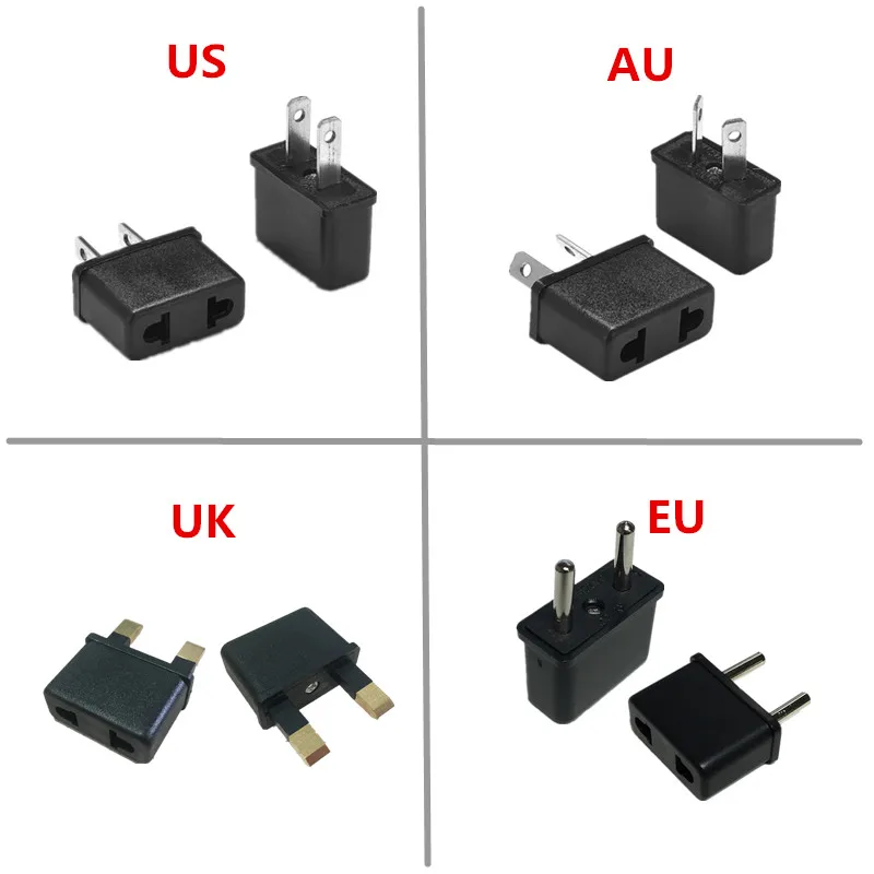 Americké austrálske austrálske japonsko UK Európsky zástrčkový adaptér KR EÚ pre americkú adaptéri elektrickej energie nabíjačky