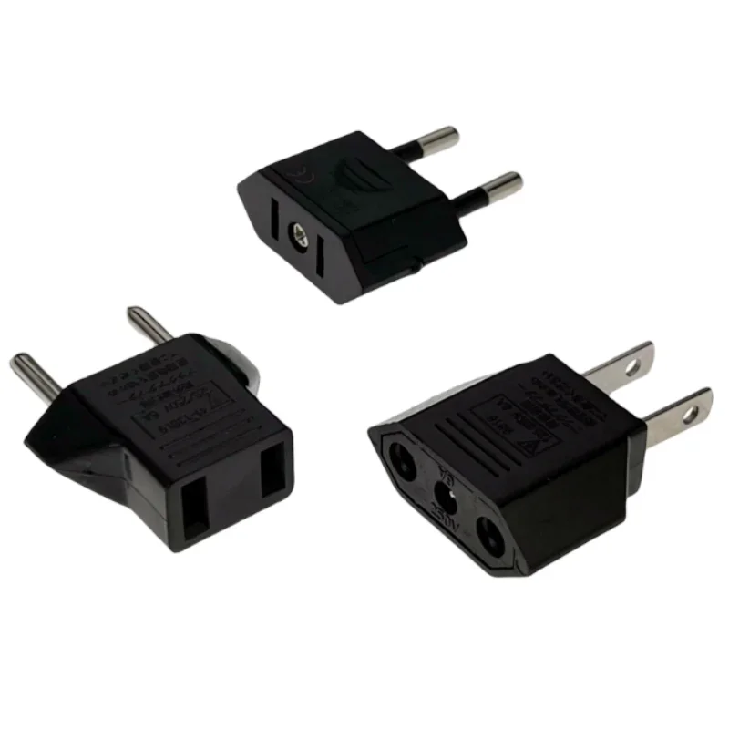 Americký cestovný adaptér EÚ do EÚ 2 PIN 4,0 mm európsky EÚ do US Plug Power Adapter Prevodník elektrický zásuvkový výtok