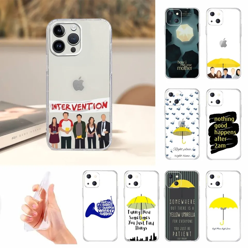 Amerika sitcom Ako som sa stretol s vašimi matkami telefónu pre iPhone 16 15 11 13 14 Pro Max 7 8 Plus x xr xs max 12mini priehľadný obal