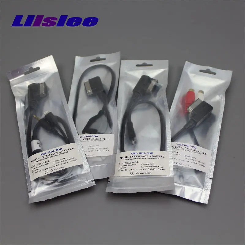AMI MDI MMI na RCA USB AUX iPhone iPod Connector pre Audi A3 A4 S4 A5 S5 A6 Q7 A8 S8 RS8 R8 TT káblový drôt káblového adaptéra CAR