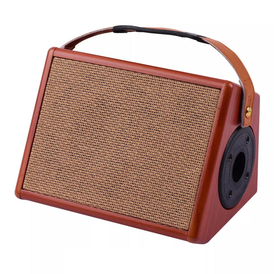Ammoon AC-25 25W Prenosný akustický gitarový zosilňovač Nabíjateľný bezdrôtový reproduktor BT Nezávislý mikrofón Reverb K dispozícii je mikrofón