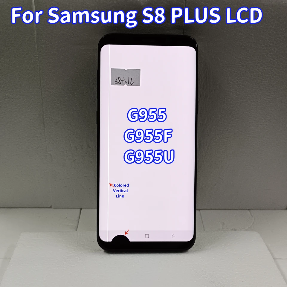 AMOLED LCD displej pre Samsung Galaxy S8 Plus G955 G955FD G955U G955N s defektmi LCD pre S8+ s digitalizáciou dotykovej obrazovky