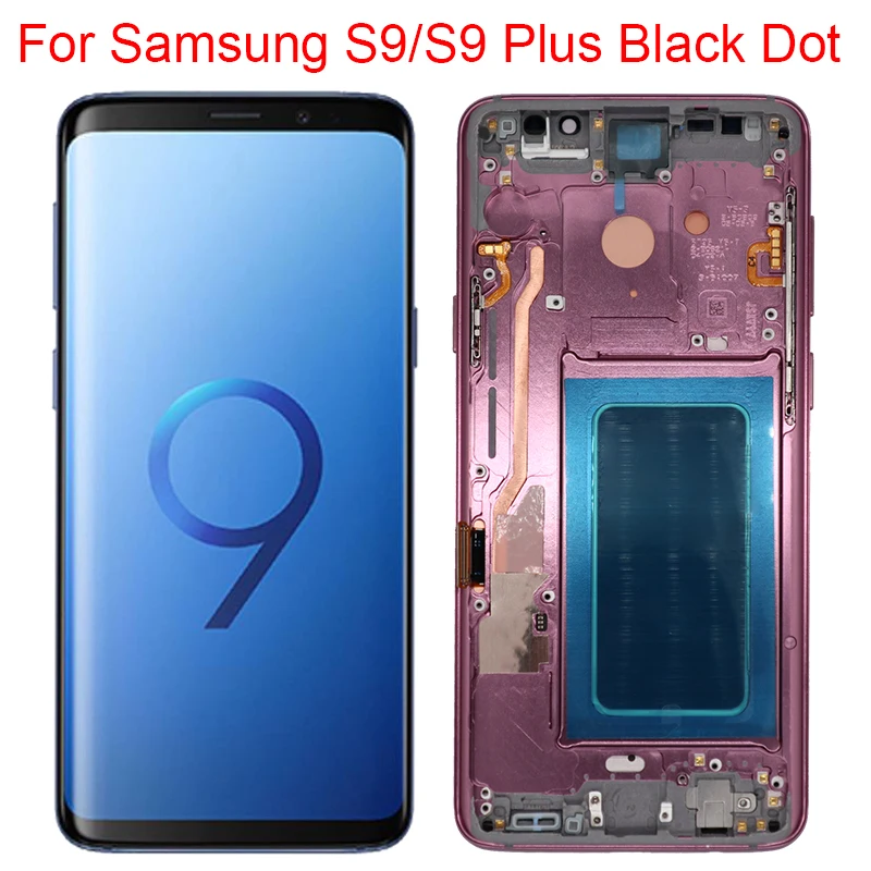 AMOLED S9 Display pre Samsung S9 Plus LCD s rámom pre Samsung S9 S9PLUS G960F G965F DISPICK SCREE BLACK DOT