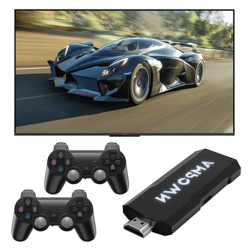 AMPOWN GD20 Game Console 4K 60fps HDMI Nízky latenčný výstup GD10 Ultra TV Game Stick X2 Prenosná retro konzola Vstavaná hra 70000