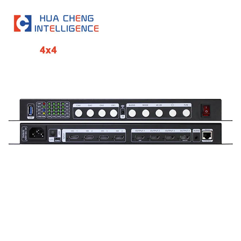 AMS-MTX_4X4 HD VIDEA MATRIX 4 V 4 OUT VIDEA Splice a Split SCREE SPORT DISTOBIL