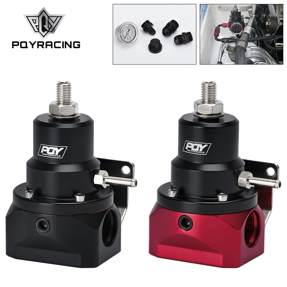 AN10 PQY EFI regulátor tlaku paliva (rozchod 0-160psi) -10an 10/10/6 Vstupné a návratové porty pre BMW E30 M20 6cy s nálepkou PQY