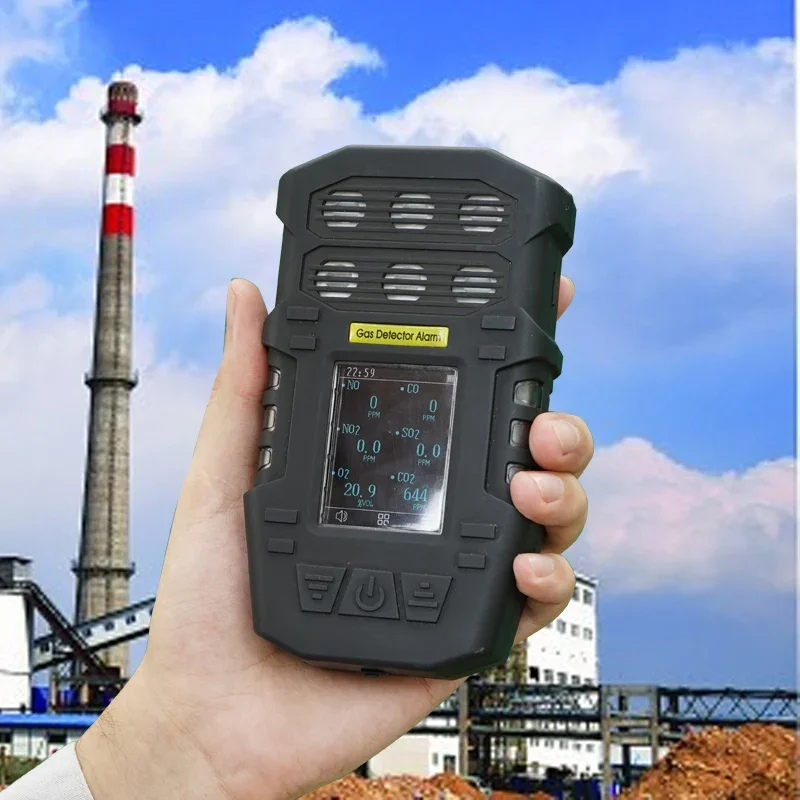 Analyzátor bioplynu 6 v 1 CH4 CO2 H2S prenosný analyzátor prenosného analyzátora prenosného detektora viacerých plynov Cena