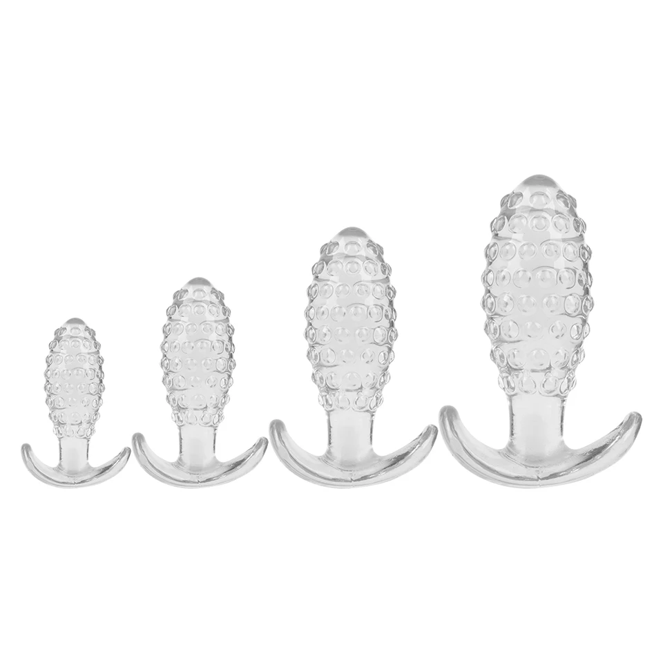 Ananásový análny plug prostaty Massager Butt zástrčka erotický 4ks/set análne sexuálne hračky Hračky pre mužov pre mužov Anus Expander