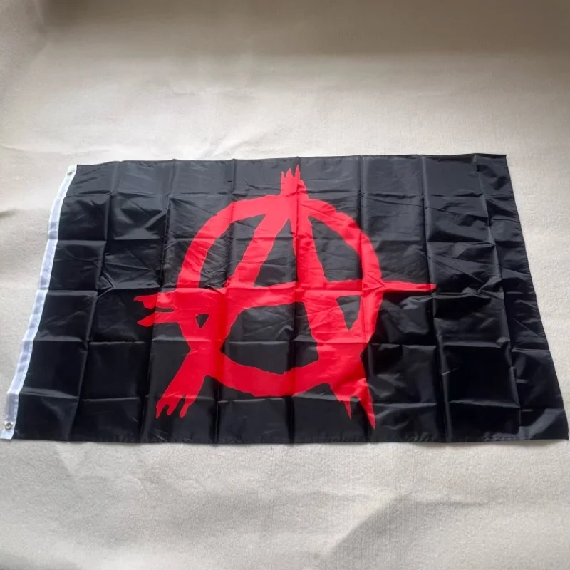 Anarchizmus Anarchia Vlajku 90x150cm visí vysoko kvalitné 3x5 ft polyesterové lemovanie vlajkovej dekorácie
