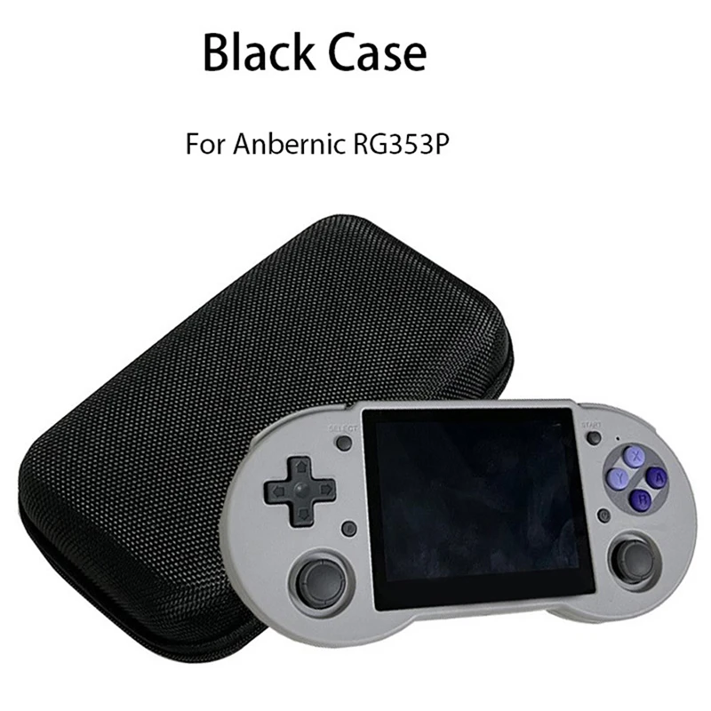 Anbernic RG353P Black Case Case Console Bag Vodotesný nárazový nárazový spotrebný chránený pre čierne tašky RG353P