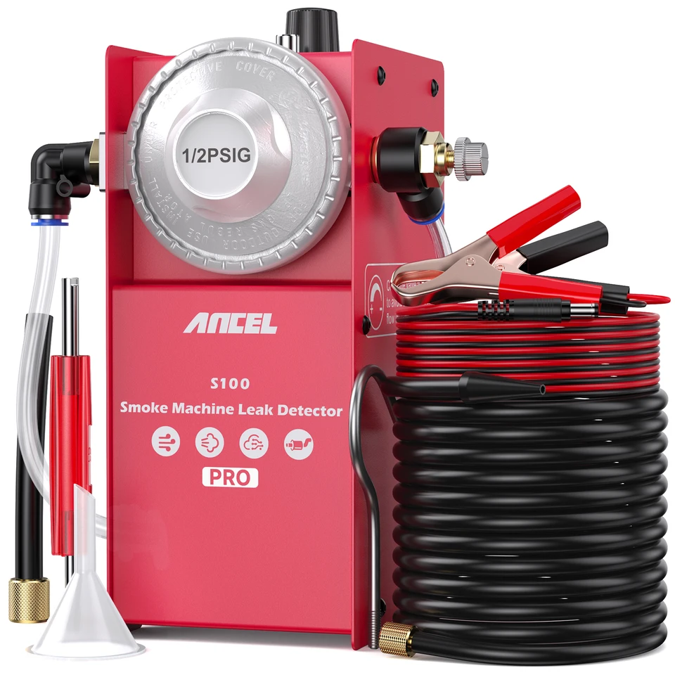 Ancel S100 Pro Pipeline Pipeline Dym Dym Detector Inspection Tools Nástroje dymu pre autá Evap Diagnostické nástroje
