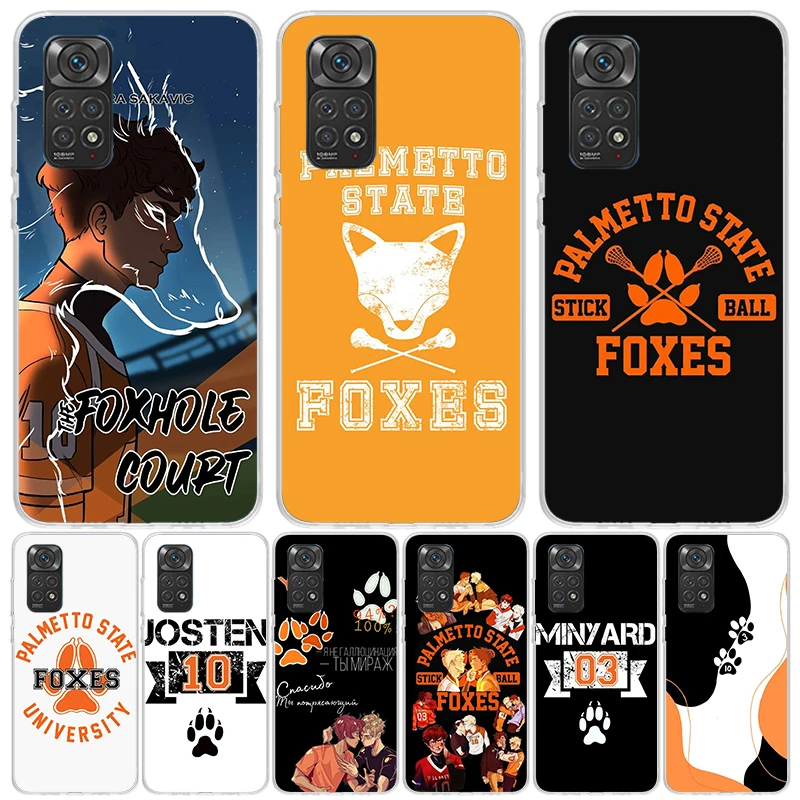 Andreil všetko pre hru Palmetto State Foxes Puzdet pre puzdro pre Xiaomi Redmi Note 13 12S 12S 11T 11E Pro Plus 10s 10 9s 9 8t 8 7
