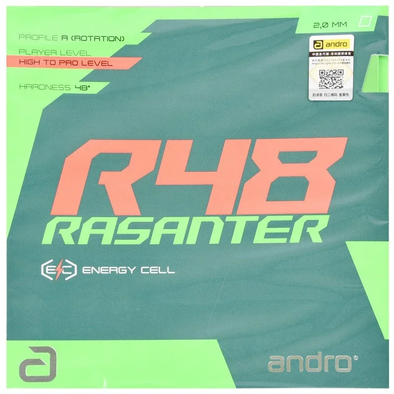 Andro Rasanter R48 R47Table Tennis Rubbers Pimples v rakete Ping Pong s špongiou max