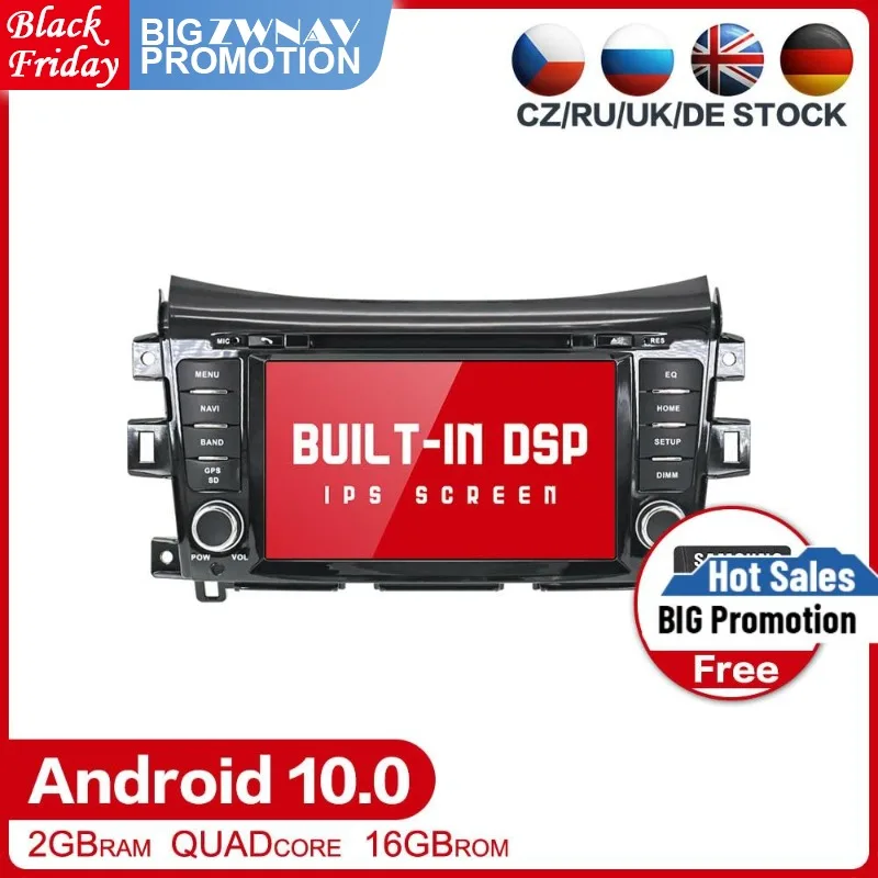 Android 10.0 Multimediálne rozhlasové vozidlá pre 2015 2016 2017 2018 2019 Nissan Navara Frontier NP300 GPS Audio Stereo Head Unit Free Map