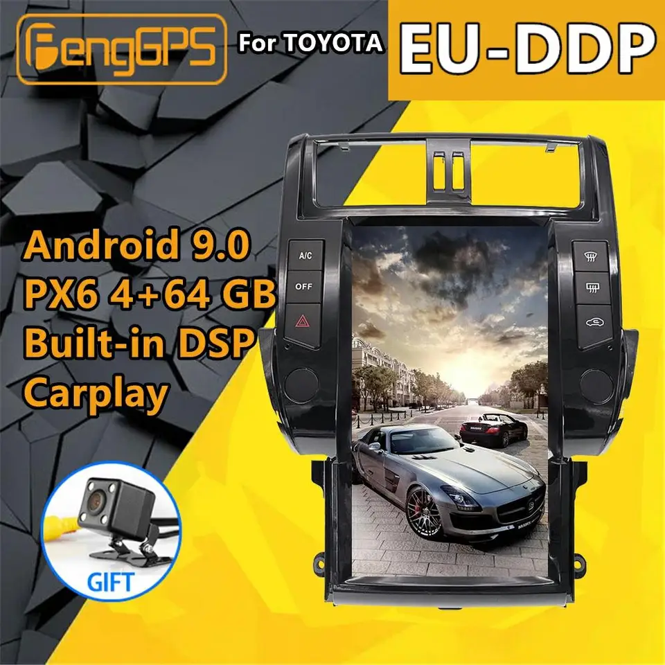 Android 11 pre Toyota Land Cruiser Prado 150 2010-2013 Multimediálny hráč Screen Radio GPS Stereo Navigation Head Unit