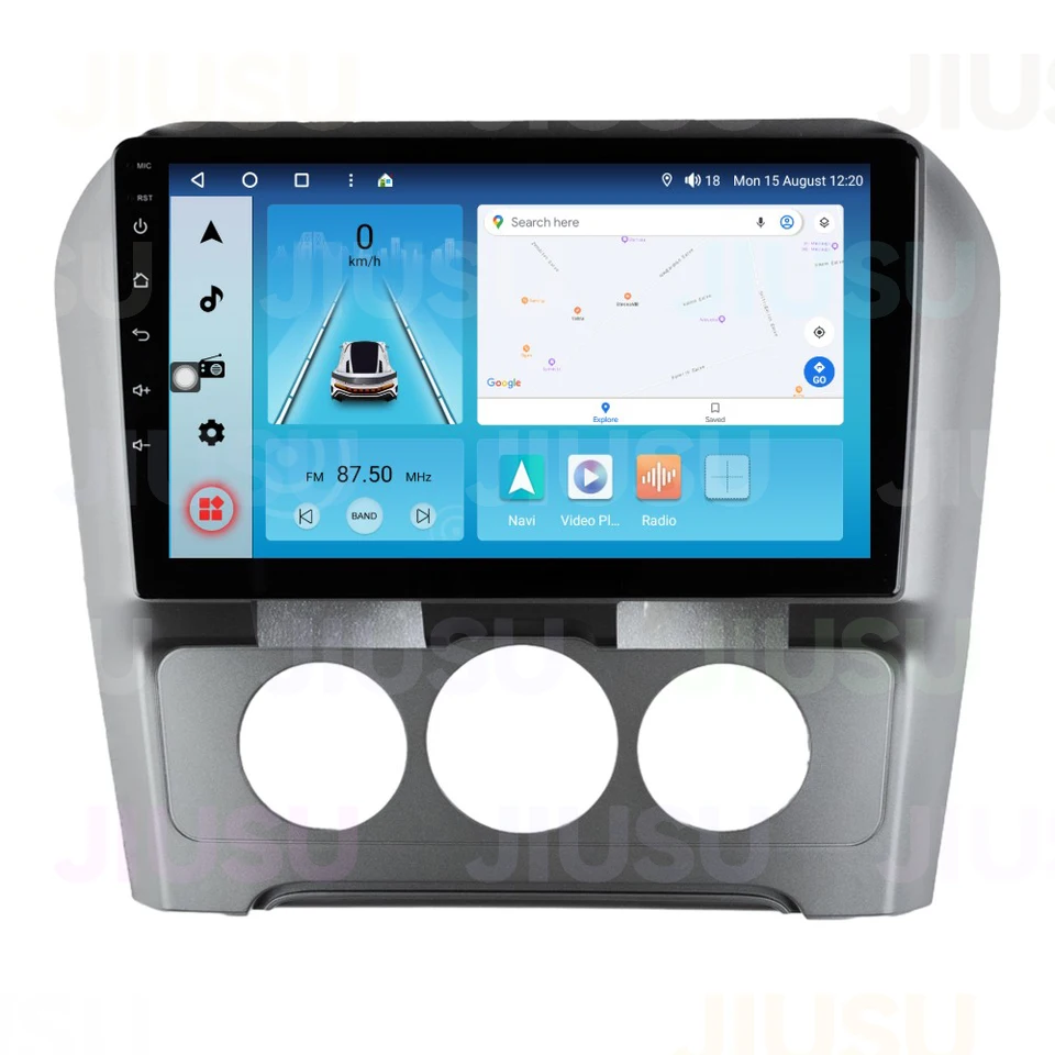 Android 12 Cardio Radio Touch Screen DVDPlayer Stereo Multimedia Audio System pre Citroen C4 C-Triunfo C-Quatre Manual AC 2015-2018