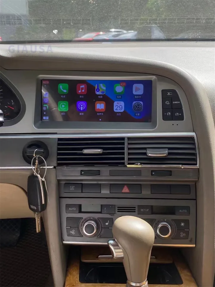 Android 12 Player pre obrazovku automobilu pre Audi A6 C6 4F 2005-2011 GPS Navi Multimedia Stereo 8+256 GB RAM WiFi WiFi Google CarPlay Qualcomm