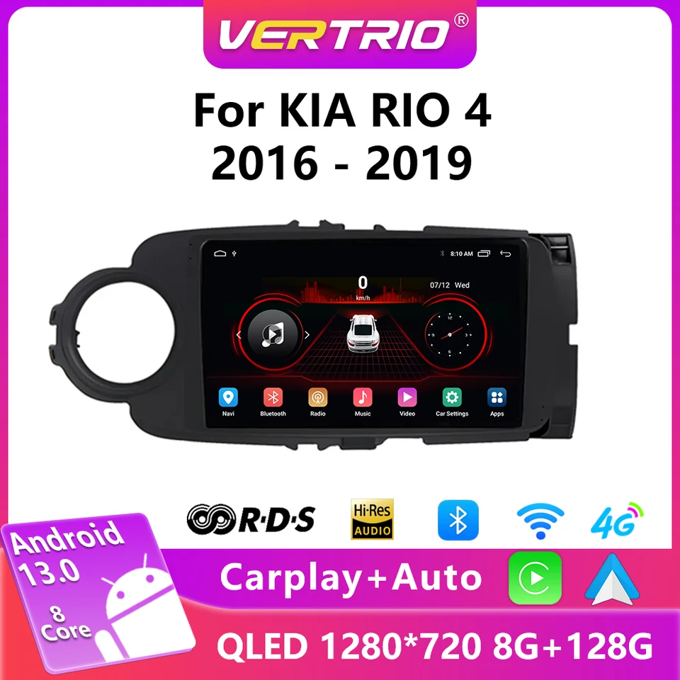 Android 13 Aut Radio Multimedia Player pre Toyota Yaris 2012 - 2017 RHD/LHD Android Auto Navigation GPS Autoradio Carplay WiFi WiFi