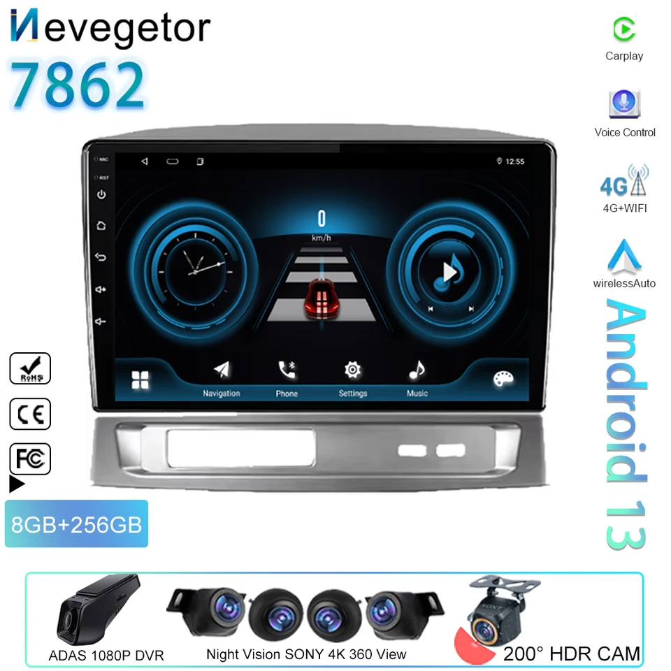Android 13 Auto pre Geely Mk 1 2006 - 2013 Multimediálny hráč GPS navigačné auto Rádio 5G WiFi dotyková obrazovka č. 2Din DVD