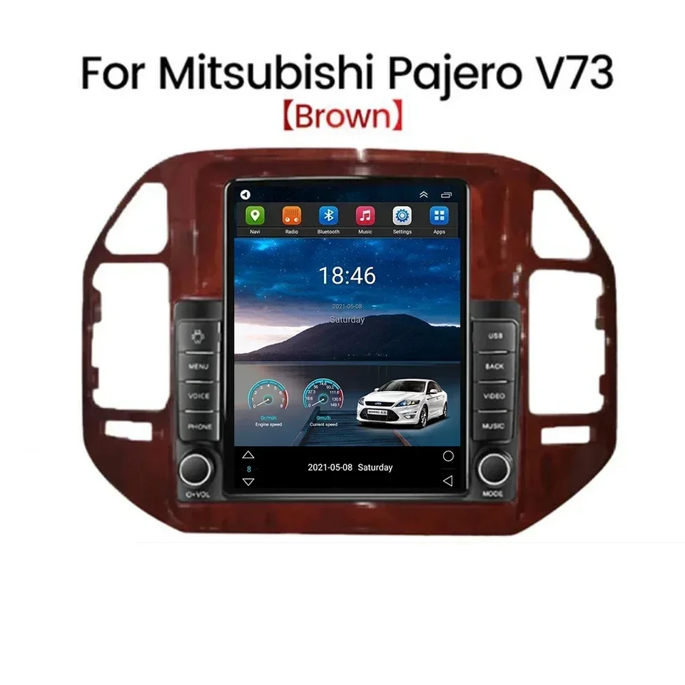 Android 13 CarPlay 5G LTE pre Tesla Vertikálne auto rádio videa pre Mitsubishi Pajero V60 V68 V73 1999-2006 GPS Multimedia Player GPS