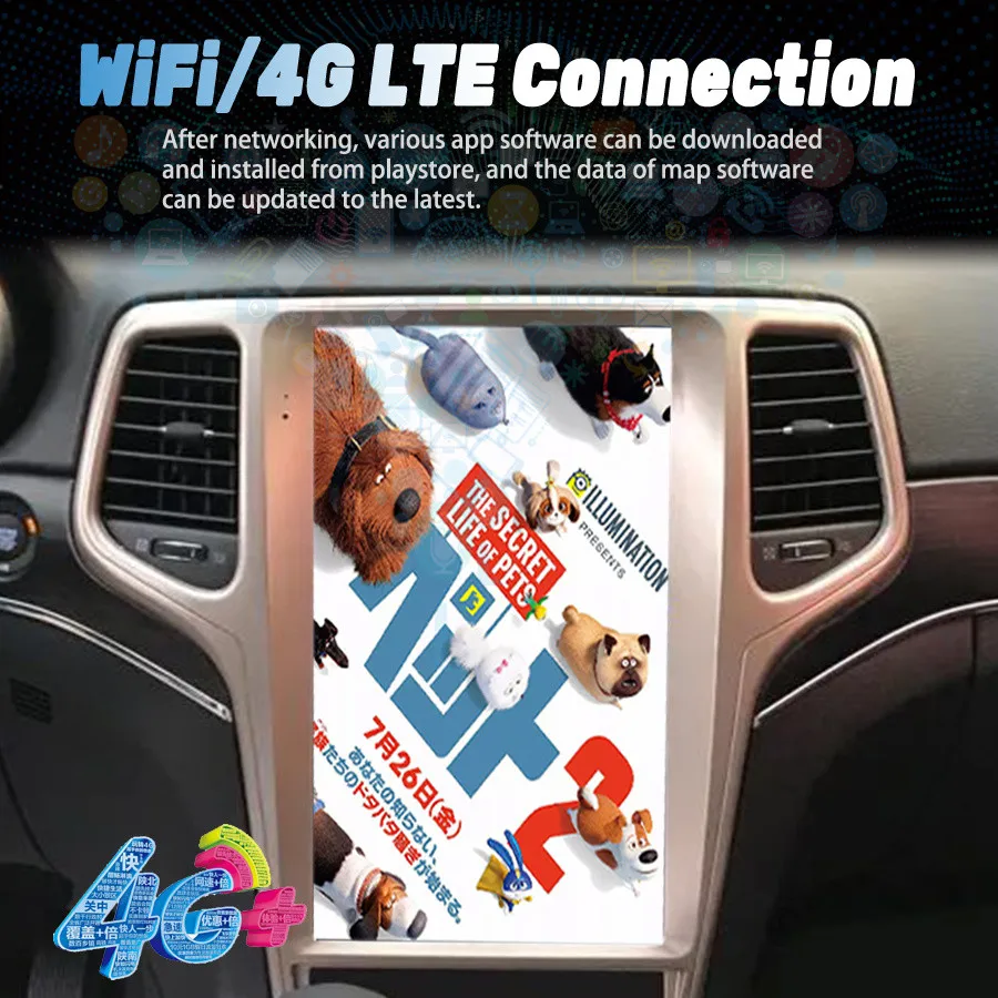 Android 13 pre Jeep Grand Cherokee 2008 2009 2010 2012 2012 CAR DVD GPS Navigation Auto Radio Stereo Multimedia Player HeadUnit