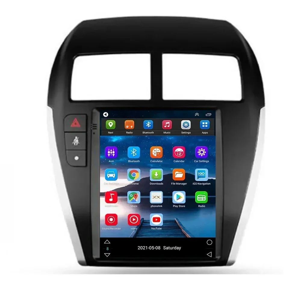 Android 13 Tesla štýl pre Mitsubishi ASX 2010-2016 Automatické rádio Stereo multimediálne prehrávač s BT WiFi Mirror Link Car GPS Navi