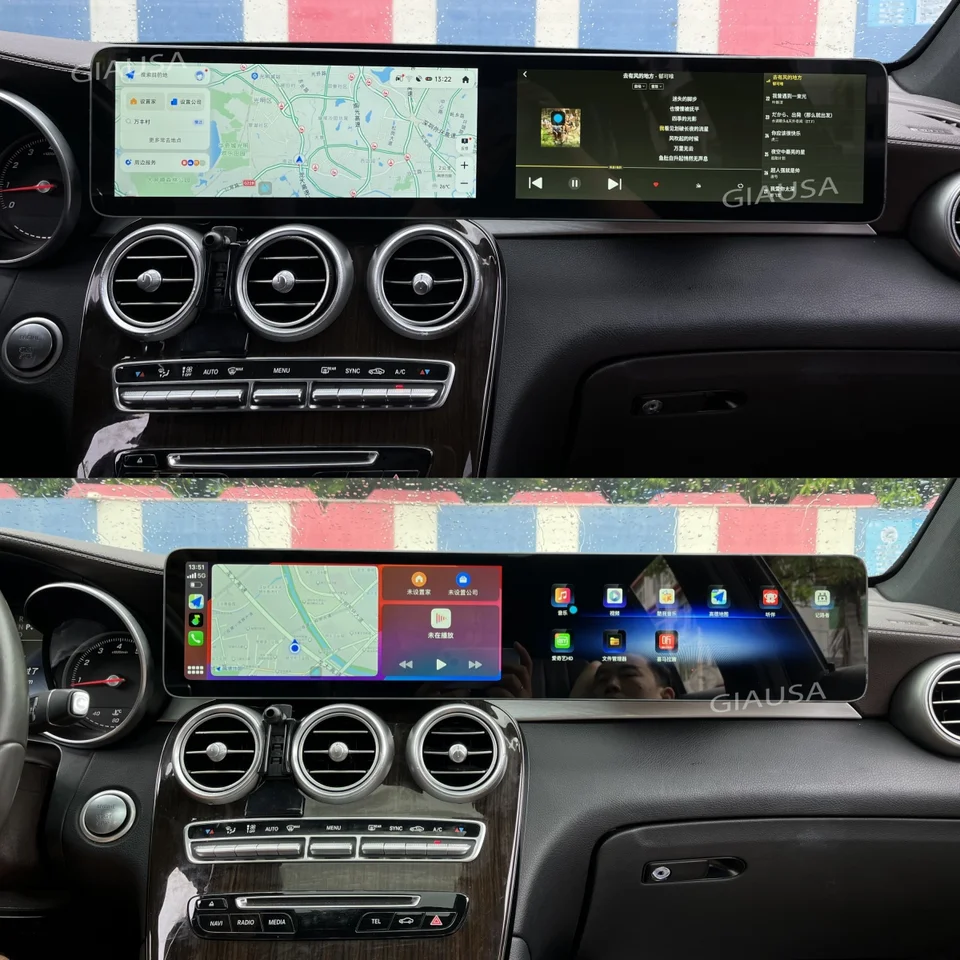 Android 13 Touch Screen for Mercedes Benz W205 GLC CV Class W447 2015-2024 Automobilie Rádio navigačné GPS multimediálny hráč CarPlay