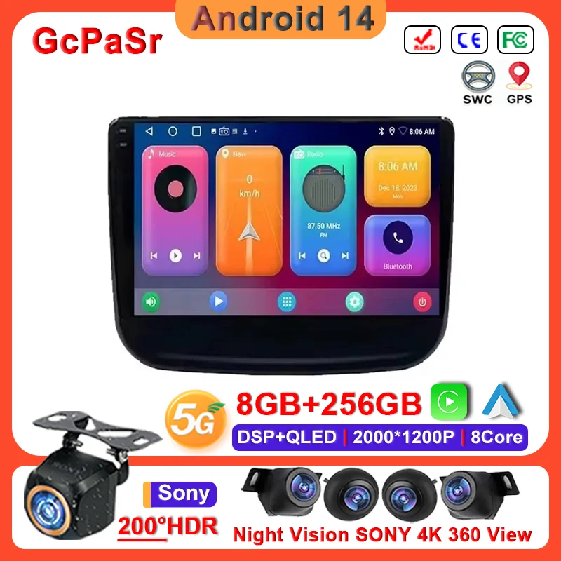 Android 14 Auto Car Radio GPS multimediálne video prehrávač navigáciu pre Chevrolet Equinox 2016 2017 2018