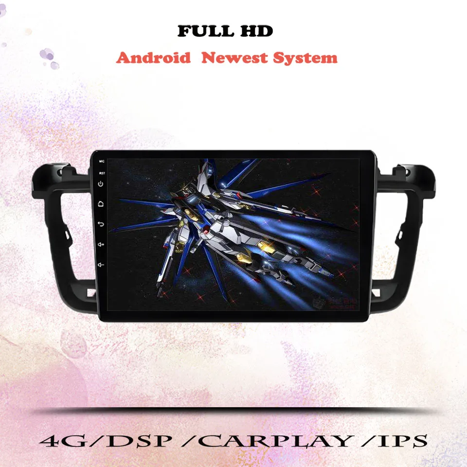 Android 14 Car Radio Radio Multimedia Video Music Tape Recorder pre Peugeot 508 2011 2013 2015 2018 2018 navigácia GPS 2 DVD DVD Head Unit