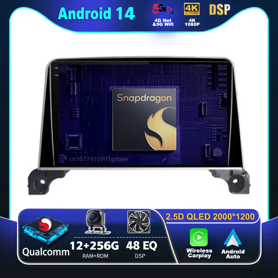 Android 14 CarPlay Car Radio pre Peugeot 5008 4008 3008 2017 2018 2019 2020 2020 Multimedia video prehrávač navigácia GPS stereo DVD BT