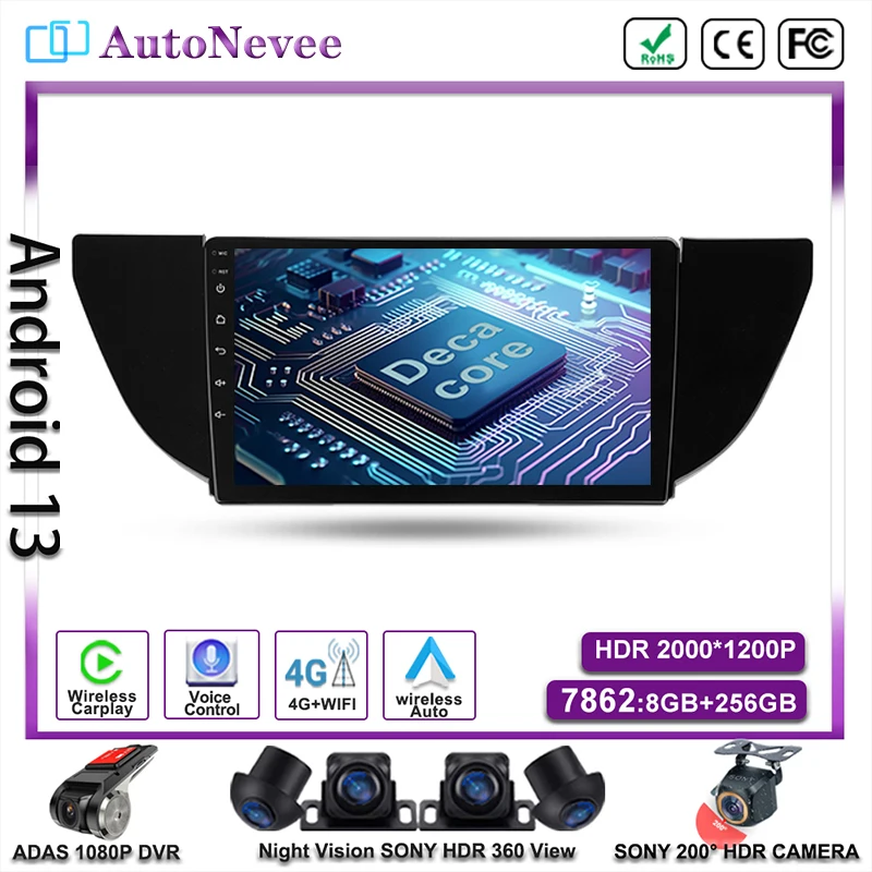 Android 14 Multimediálna hlavná jednotka pre Geely GS EMGRAND EC7 1 2016 - 2020 CAR Player GPS Stereo Navig Ation Auto Radio DVD TV DVD