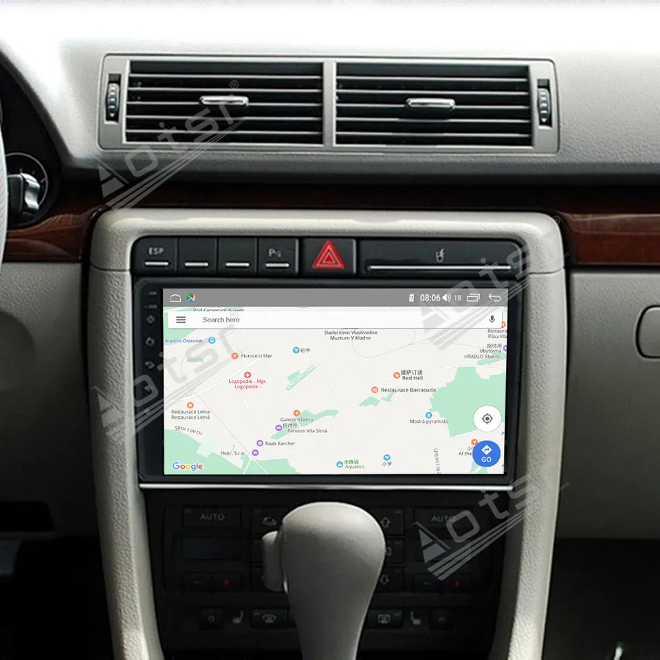 Android 14 pre Audi A4 B6 S4 RS4 B6 B7 2002-2009 Automobilie Multimedia Video Player GPS navigácia CarPlay Touch Screen Stereo BT