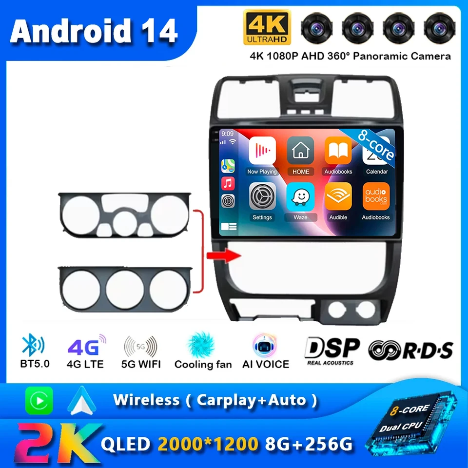 Android 14 pre Great Wall Wingle 5 2011-2015 DVD Automatické rádio Stereo Head Unit Multimedia Player GPS Navigation č. 2D