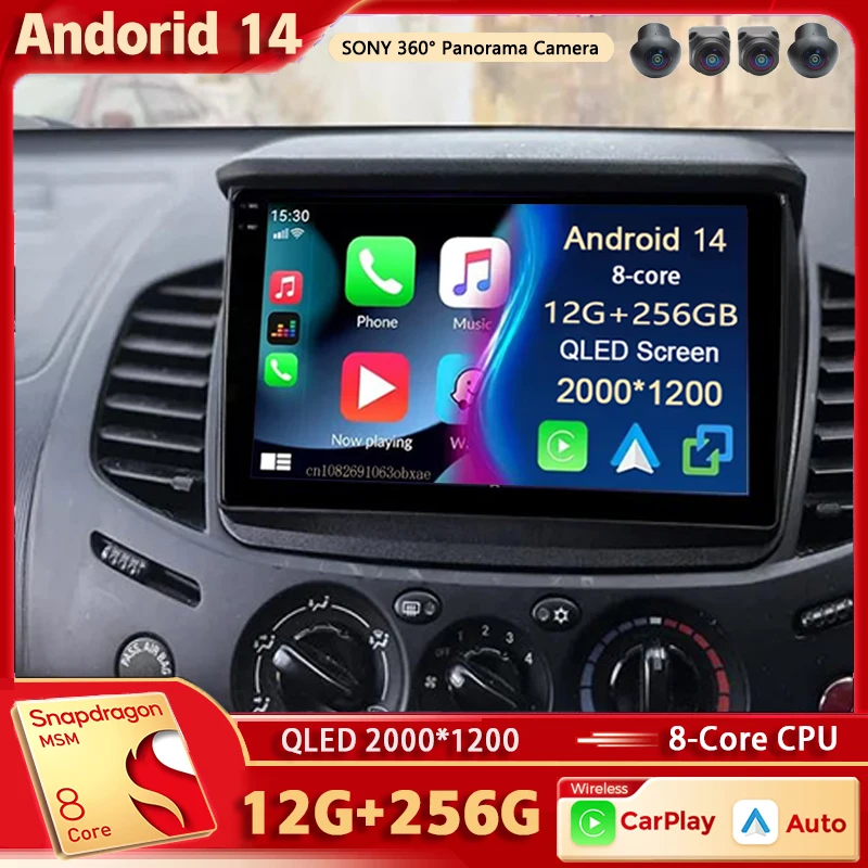 Android 14 pre Mitsubishi Pajero Sport 2 2008 - 2016 L200 Triton 2006 - 2014 Android Car Radio Multimedia Video Player Stereo BT