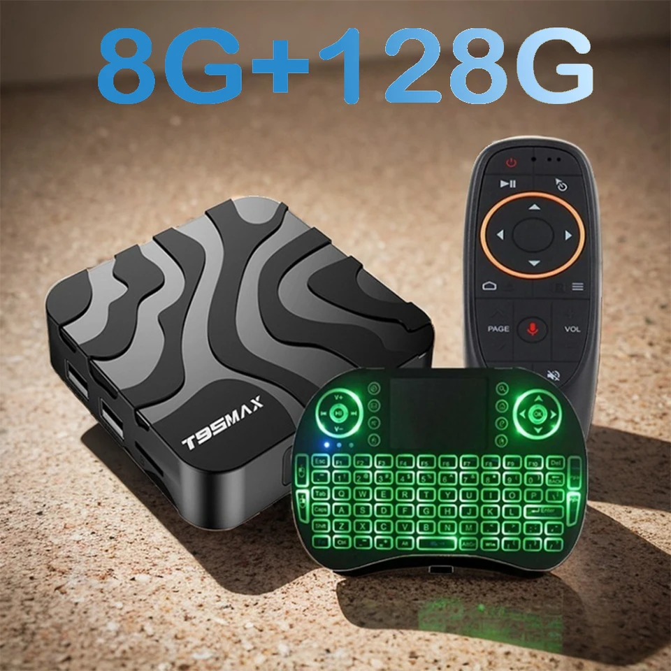 Android 14 TV Box Smart Home AllwinnerH618 Asistent Google Netflix Streaming Bluetooth 4K Player Médiá 8G128G 5G WiFi6 T95 Max