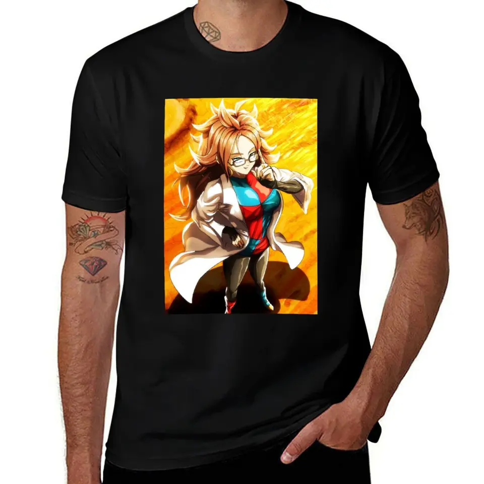 Android 21 Tričko letné letné letné topy hippie oblečenia športovci fanúšikovia Men tréning košele