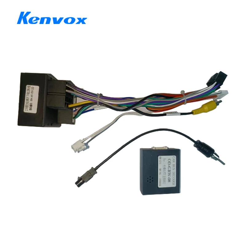 Android Car Radio Canbus Box Decoder pre skvelý stenový deker f7 16 pinový káblový zväzok zástrčka napájacie kábel