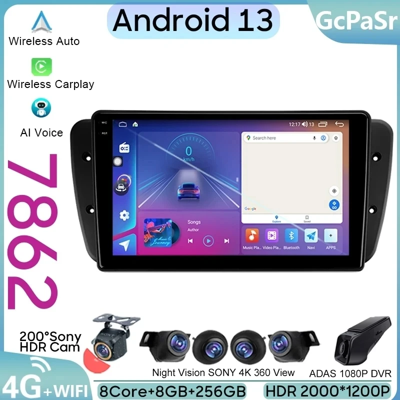Android pre sedadlo Ibiza 6J IV 4 2008 - 2015 CAR Radio Video Player Multimedia navigačné CarPlayer Auto WiFi GPS BT No 2Din DVD