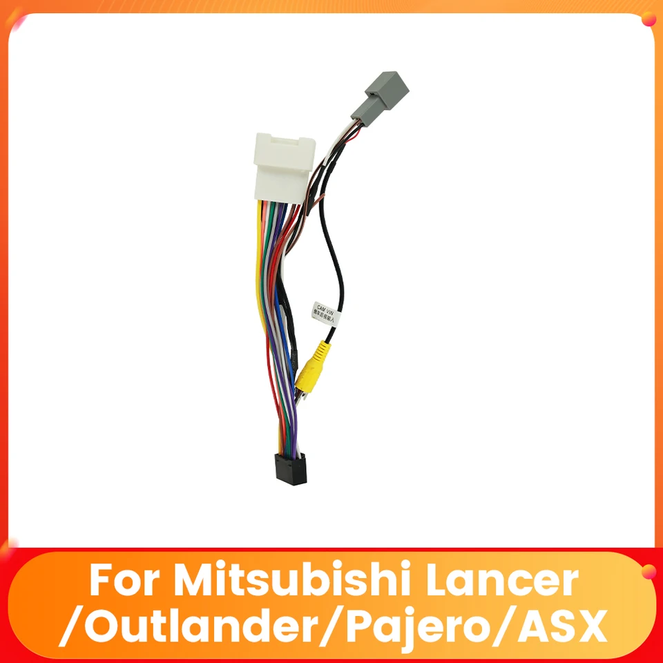 Android rádio káblové príslušenstvo káblové zväzok 16pin mp5 káblový adaptér pre Mitsubishi Outlander Xpander Mirage