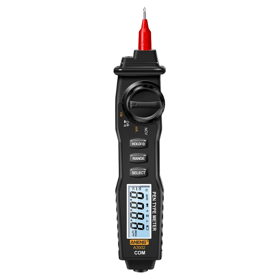 ANENG A3002 PEN Multimeter 4000 Počíta digitálne multimeterové pero bezkontaktné tester AC /DC Vedenie /DIODE /kontinuita testovací nástroj