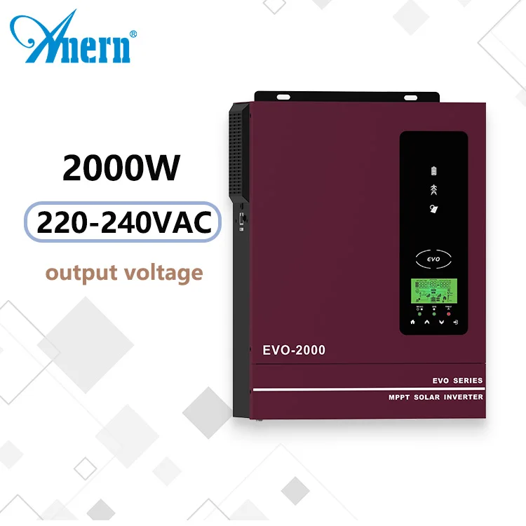 ANERN Hybrid Solar Inverter 2KW 3KW Pure Sine Wave Hybridný menič pre solárny domáci systém