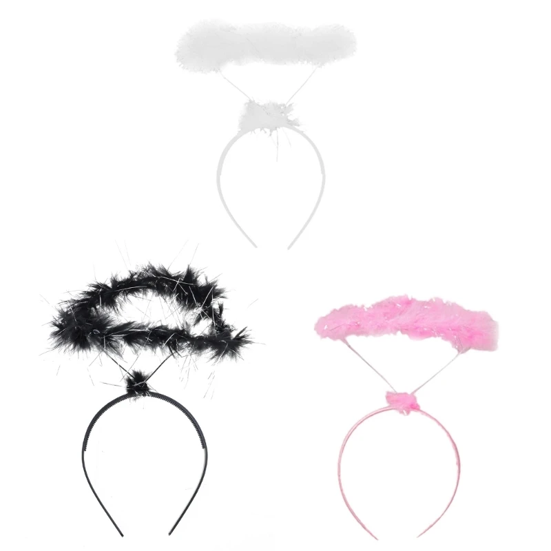 Angel Headband Angel Feather Headdress Cosplay vianočné vlasové doplnky