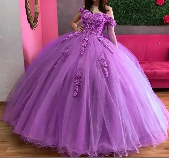 Angelsbridep Sweetheart Ball Lown šaty quinceanera šaty na 15 párty módne aplikácie mimo ramena Popoluška narodeninové šaty horúce